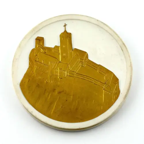 DDR Porzellan Medaille 900 Jahre Wartburg im Etui