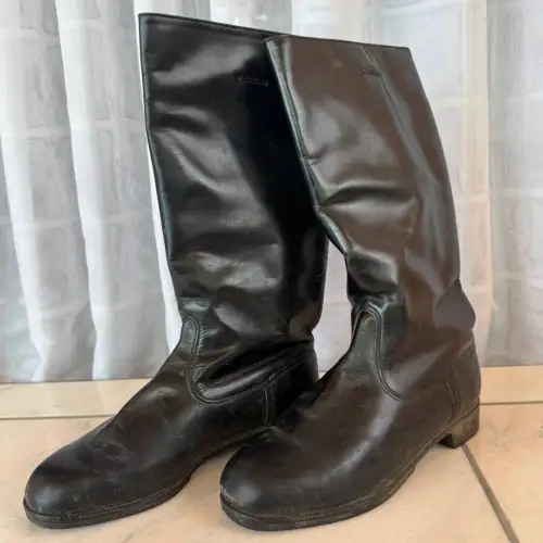 DDR NVA Paradestiefel für Offiziere Chromleder 1986 Gr. 28 1/2