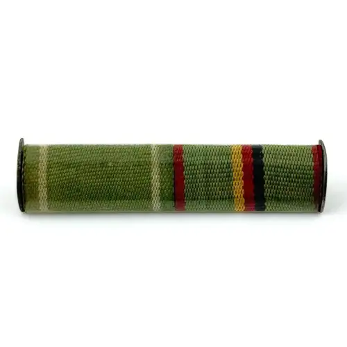 DDR MdI 2er Interimsspange Stoff Verdienstmedaille Bronze, Ausgez. Leistungen
