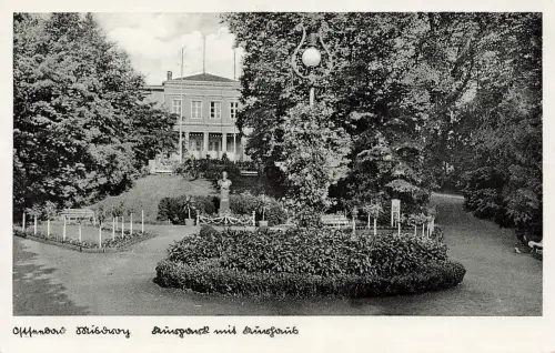 AK Misdroy Ostseebad Kurhaus Kurpark Pommern 1937 gelaufen Postkarte