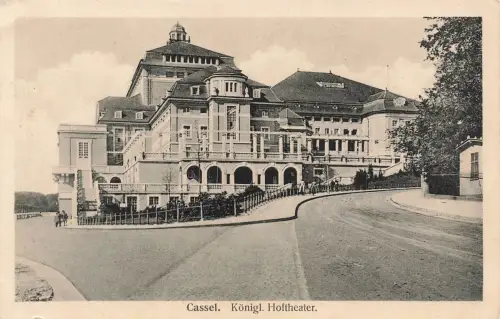 AK Cassel Königliches Hoftheater Hessen ungelaufen Postkarte