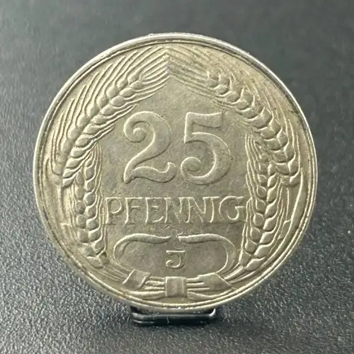 25 Pfennig 1910 J Deutsches Kaiserreich