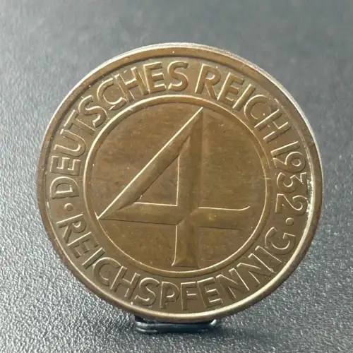 4 Reichspfennig 1932 E Weimarer Republik