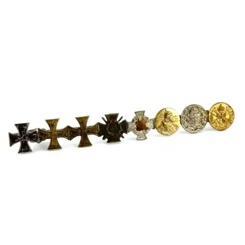 8er Miniaturnadel Braunschweig EK2 Kriegsverdienstkreuz KVK 1. Weltkrieg