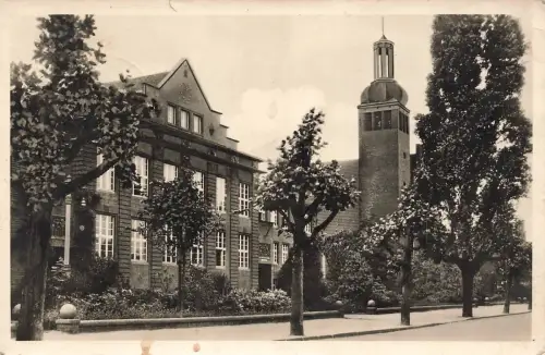 AK Kamp-Lintfort Städtische Realschule Nordrhein-Westfalen 1953 Postkarte
