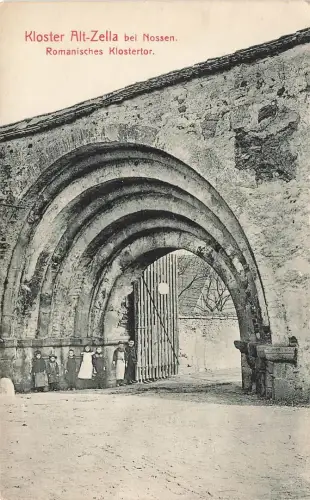AK Nossen Kloster Alt-Zella Klostertor Sachsen Postkarte