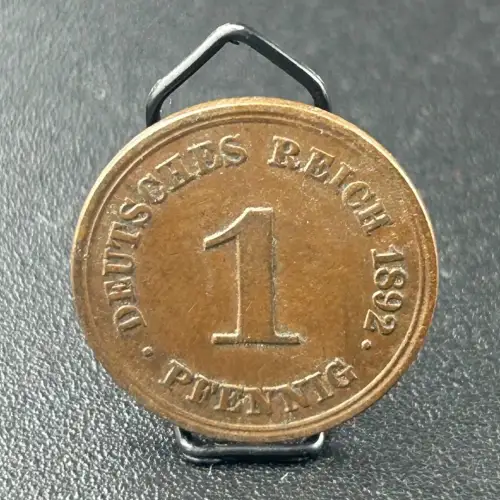 1 Pfennig 1892 E Deutsches Kaiserreich