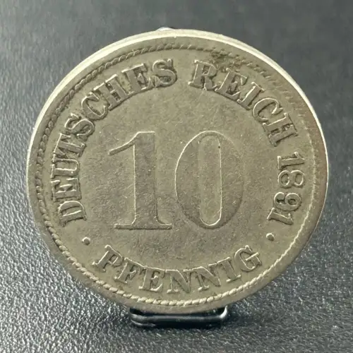 10 Pfennig 1891 F Deutsches Kaiserreich