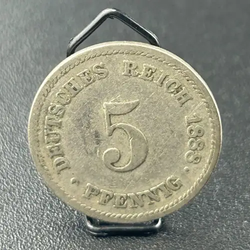 5 Pfennig 1888 J Deutsches Kaiserreich