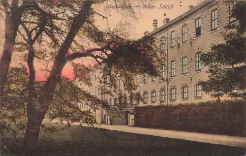 AK Meiningen Altes Schloss Thüringen 1929 gelaufen Postkarte