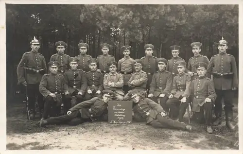 Foto 1.WK Deutsche Soldate Pickelhaube Sachsen Inf.-Regt. 178