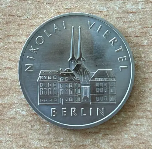 DDR 5 Mark 1987 Nikolai Viertel Berlin Gedenkmünze