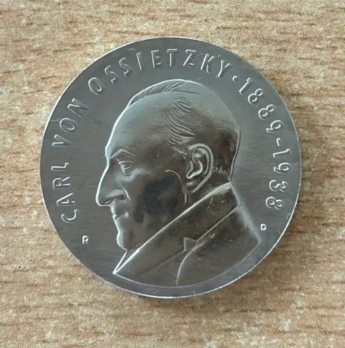 5 Mark DDR 1989 Carl von Ossietzky Gedenkmünze