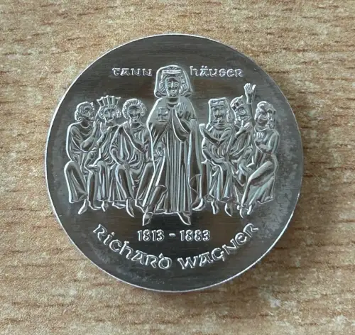 DDR 10 Mark 1983 Richard Wagner Silber Münze