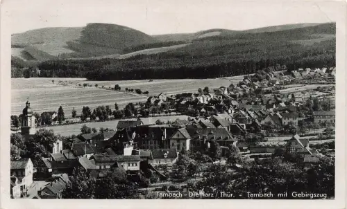 AK Tambach-Dietzharz Gebirgszug Ortsansicht Thüringen 1943 gelaufen Postkarte