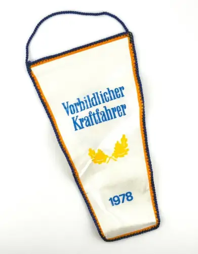 DDR Wimpel Vorbildlicher Kraftfahrer 1978