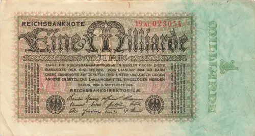 Reichsbanknote 1 Milliarde Mark 5.9.1923 DEU-131b