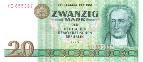 DDR Banknote 100 Mark 1975 Karl Marx DEU-24b Ersatznote KASSENFRISCH