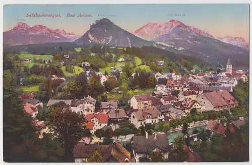 [Ansichtskarte] Salzkammergut. Bad Aussee.

F.E. Brandt in Gmunden. Photochromiekarte No. 1138 1912. 