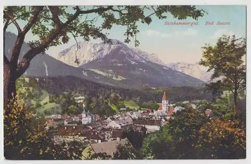[Ansichtskarte] Salzkammergut. Bad Aussee.

F.E. Brandt in Gmunden. Photochromiekarte No. 856 1907. 