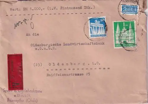 All. Bes. Bizone 1948-1951  Nr Mi 88wg + 97 eg Brief