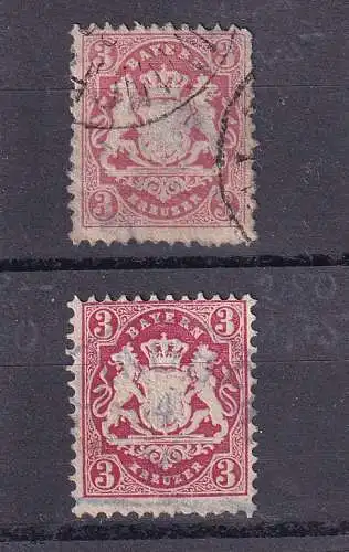 Altdeutschland Bayern 1870 Nr 23 Gestempelt (Posten)