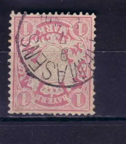 Altdeutschland Bayern 1881 Nr 53 Zentraler Rund / Vollstempel