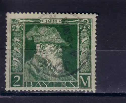 Altdeutschland Bayern 1911 Nr 87 II Zentraler Rund / Vollstempel