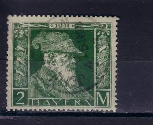 Altdeutschland Bayern 1911 Nr 87 II Zentraler Rund / Vollstempel