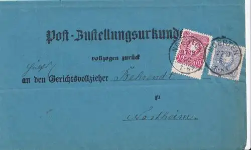 Deutsches Reich 1882 Nr 41-42 Brief