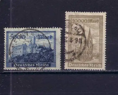Deutsches Reich 1923 Nr 261-262 Gestempelt (Posten)