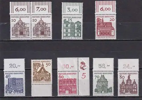 Bundesrep. Deutschland Nur Hauptgebiet 1964 Nr 454-461 Postfrisch / **