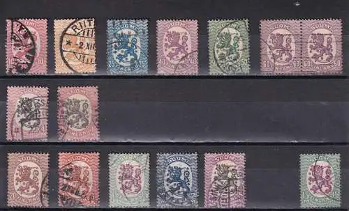 Finnland 1917-1927 Nr 70-132 Gestempelt (Posten)
