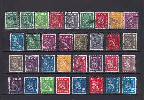 Finnland 1932-1952 Gestempelt (Posten)