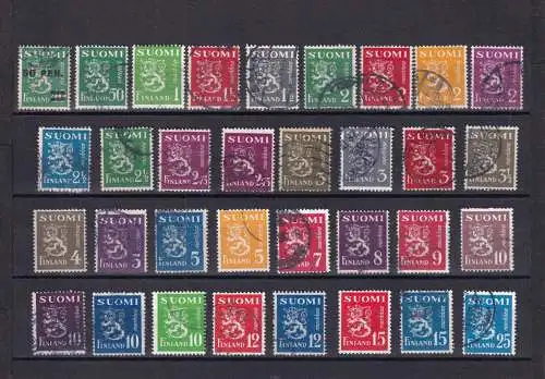 Finnland 1932-1952 Gestempelt (Posten)
