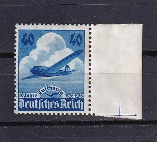 Deutsches Reich 1936 Nr 603 Falz / Gummimängel / *