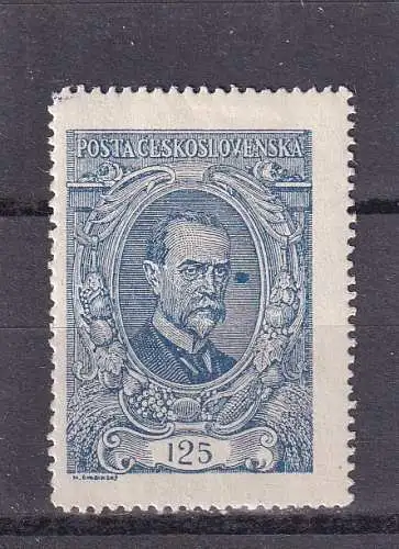 Tschechoslowakei 1920 Nr 161 Falz / Gummimängel / *