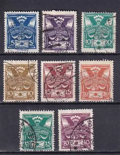 Tschechoslowakei 1920 Nr 162-169 Gestempelt (Posten)