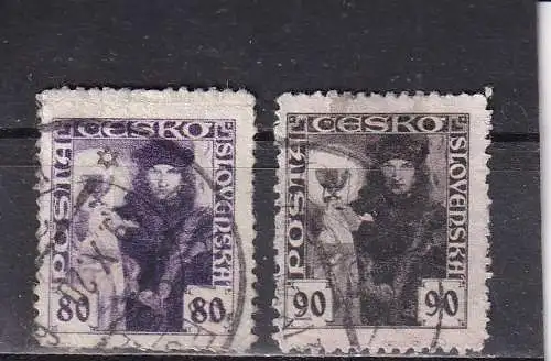 Tschechoslowakei 1920 Nr 181-182 Gestempelt (Posten)