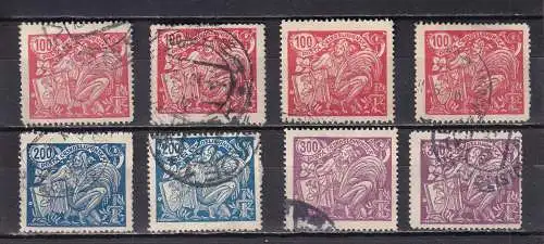 Tschechoslowakei 1923 Nr 202-204 Gestempelt (Posten)