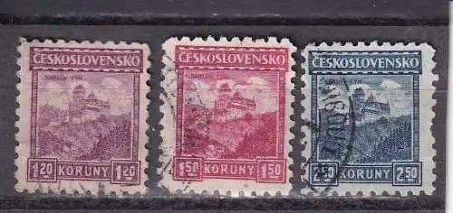 Tschechoslowakei 1926 Nr 250-252 Gestempelt (Posten)
