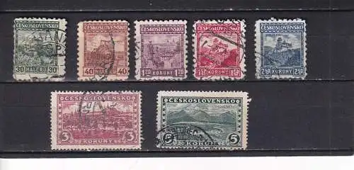Tschechoslowakei 1926 Nr 253-255 Gestempelt (Posten)