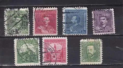 Tschechoslowakei 1932 Nr 314-321 ex Gestempelt (Posten)