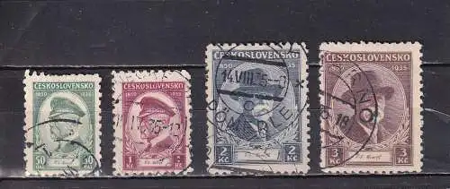 Tschechoslowakei 1935 Nr 332-335 Gestempelt (Posten)