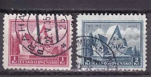 Tschechoslowakei 1935 Nr 336-337 Gestempelt (Posten)