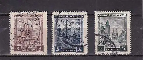 Tschechoslowakei 1929 Nr 291-293 Gestempelt (Posten)