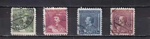Tschechoslowakei 1932 Nr 314-317 Gestempelt (Posten)