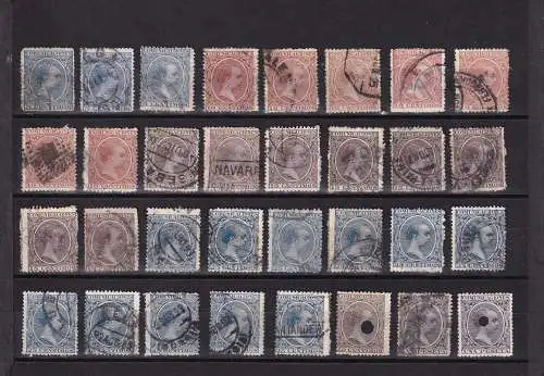 Spanien 1889 Nr 190-199 ex Gestempelt (Posten)