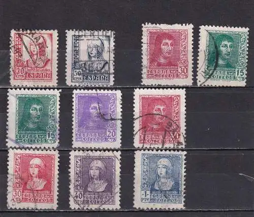Spanien 1937-1939 Nr 770-794 ex Gestempelt (Posten)