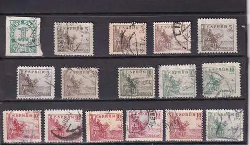 Spanien 1936-1950 Nr 766ff Gestempelt (Posten)